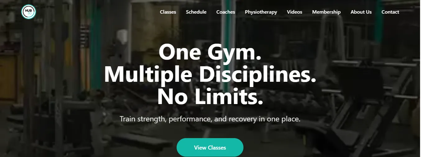 Hub30 — Gym website