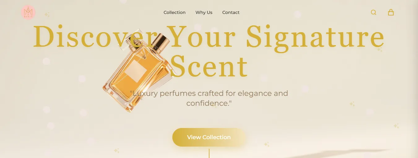 Maria Beauty Salon — Perfume & Beauty Retail website