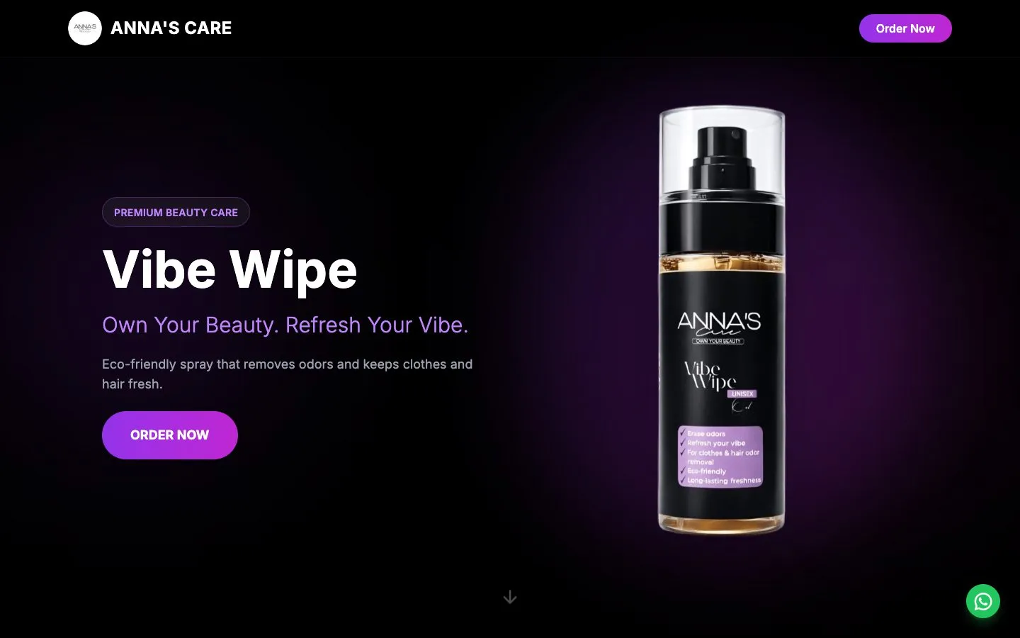 Anna's Care — Beauty Clinic website