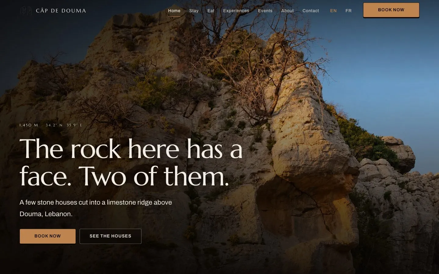 Cap de Douma — Hospitality website