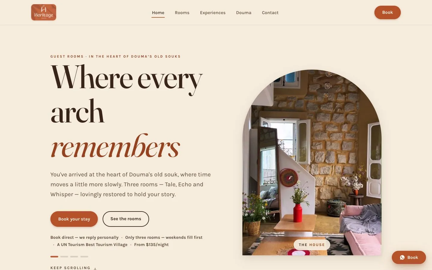 Heritage — Guest Rooms & Hospitality work
