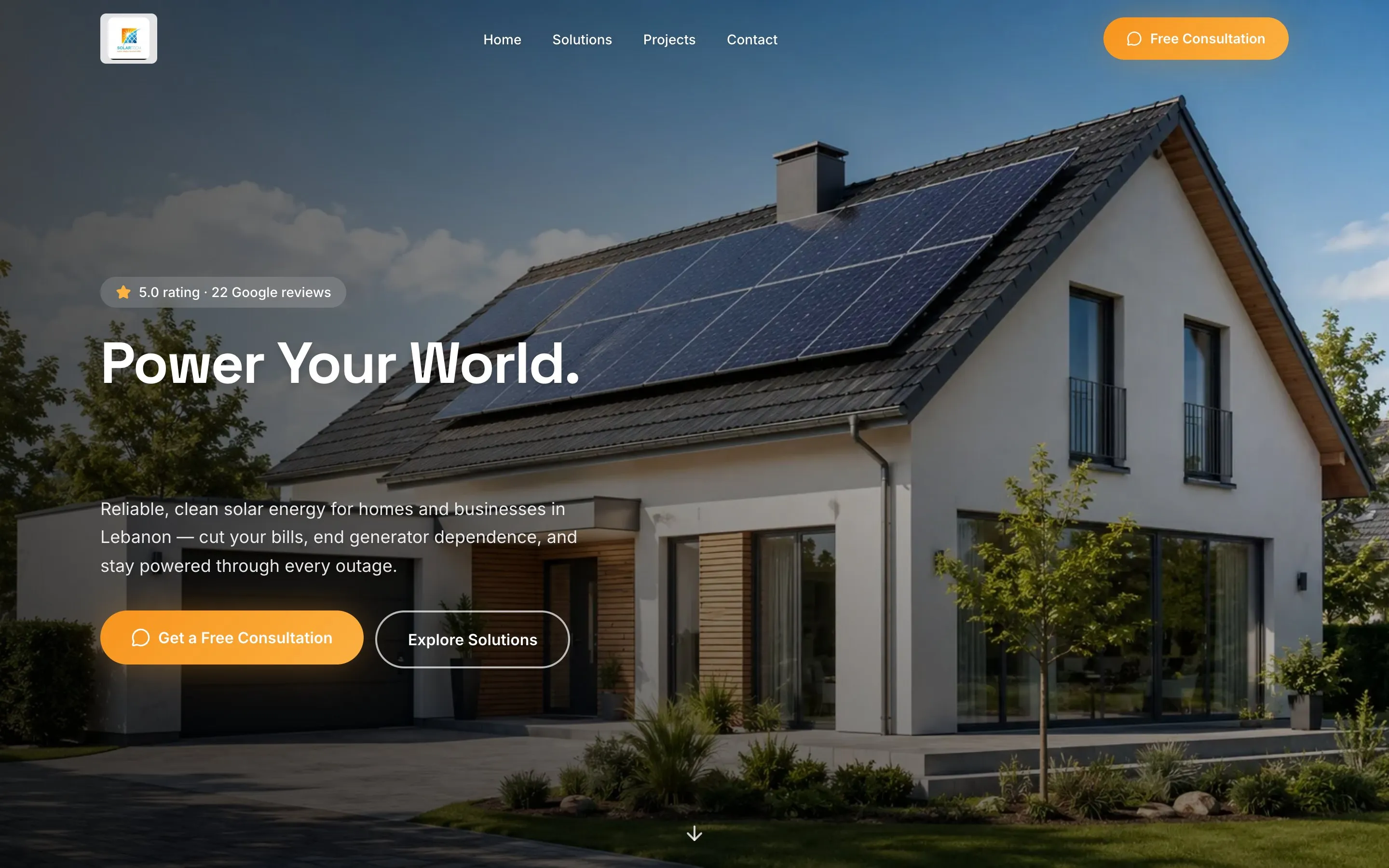 Solartech — Solar Energy website